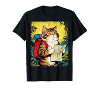 Cat Funny Streetwear Comic Design T-Shirt