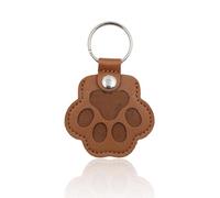 Cat Fur Keepsake Keyring,Dog Hair Storage Paw Shaped Keyrings for Key Chain Cute Keychains Box Brown Charm Portable Refillable Ring Collecting Haris Cats Gifts Collection Funny Custom,for Pets Lovers