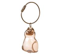 Cat Fur Storage Bottle Keychain My Pet’s Fur Container Transparent Cat Hair Storage Box Pendants Capsule Toys Pet Hair Container Collection Pet Memorial Gifts Accessories (Siamese cat)