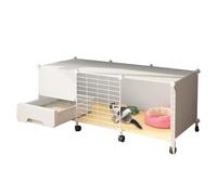 Cat Furniture, Cat Sleeper, Outdoor Kennel, Indoor with Litter Box, Catio Outdoor Cat Enclosures Cages House, Cat Kennel, Detachable Kennel Indoor Crate for Indoor Kitten
