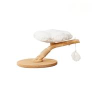 cat furniture Cloud-shaped Cat Climbing Frame Tree Jumping Platform Wooden Petal-shaped Small Non-occupying cat climbing tower(White)