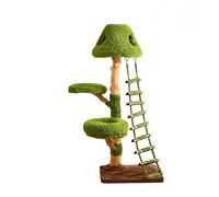 Cat Furniture Raise Cat Tree Cave Large Platform Scratching Post Ladder Multiple Floors Indoor Kitten