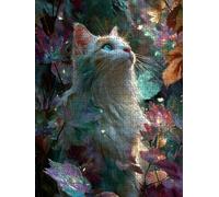Cat Garden Jigsaw Puzzle 6000 Piece, Puzzles for Adults 6000, The Impossible Challenge, Jigsaw Puzzle Games Classic Educational, Wooden Puzzles, for Home Wall Decoration Gift FNKL1-701