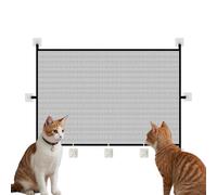Cat Gate - Adjustable Mesh Barrier, Foldable Safety Guard, Pet Door Fence, Easy Install Childproof Shield, Lightweight Expandable Net | for Doorway Stair Kitchen Porch Hallway Living Room