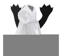 Cat Ghost Costume,Pet Ghost Costume, Pet Halloween Costumes, Creative Halloween for Dogs, Unique Clothes for Hall Party