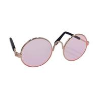Cat glasses, pet dog glasses, creative trend, unique and peculiar sunglasses, photography props (blue, red, green)(Pink,8 * 7.5 * 3cm)