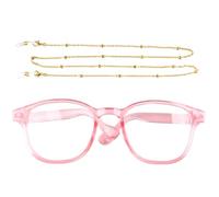Cat Glasses with Chain, Funny Pet Cosplay Eyewear, 3.15x2.95x1.18in Portable Stylish Dress-Up Accessory, Cute Kitten & Puppy Headwear for Travel and Parties