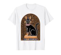 Cat Goddess Bastet Ancient Hieroglyphs Historian T-Shirt