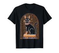Cat Goddess Bastet Ancient Hieroglyphs Historian T-Shirt