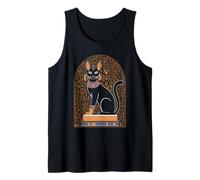 Cat Goddess Bastet Ancient Hieroglyphs Historian Tank Top