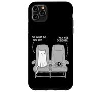 Cat Got The Window Seat Funny Dad Jokes Word Puns Case for iPhone 11 Pro Max