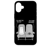 Cat Got The Window Seat Funny Dad Jokes Word Puns Case for iPhone 16 Plus