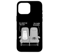 Cat Got The Window Seat Funny Dad Jokes Word Puns Case for iPhone 16 Pro Max