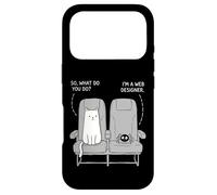 Cat Got The Window Seat Funny Dad Jokes Word Puns Case for iPhone 17 Pro