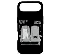 Cat Got The Window Seat Funny Dad Jokes Word Puns Case for iPhone Air