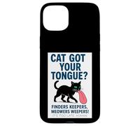 Cat Got Your Tongue? Black Kitten Case for iPhone 15 Plus