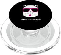 Cat Got Your Tongue - Funny Cat Lover Kitten Pun PopSockets PopGrip for MagSafe