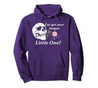 Cat Got Your Tongue Run Little Mouse Dark Romance Smutt Book Pullover Hoodie, Adult Unisex, Purple, Small