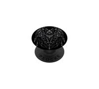 Cat Gothic Bat Wing Dark Halloween Moon Black Goth PopSockets Adhesive PopGrip
