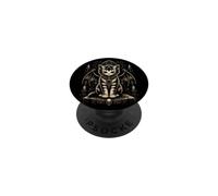 Cat Gothic Bat Wing Dark Halloween Moon PopSockets Adhesive PopGrip