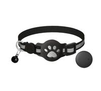Cat GPS Collar for Small Cats - Real Time Location No Monthly Fee, Waterproof Anti Lost Pet with No SIM Required, for Indoor Outdoor Cats (E)