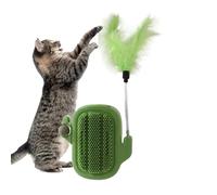 Cat Grass Ball Toys Stick On Wall, Catnip Toys, Cat Brush | Groomer Scratching Brush Toys With Teaser | Groomer Cat Toys Scratchers