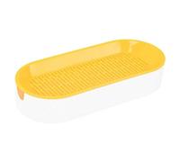 Cat Grass Set - Cat Snacks Set, Grass Plant Growing | Cat Grass Shape Sprouting Tray, Digestion Pet Creative Food Plant Pot for Indoor Home Catnip Indoor Nursery Balcony Patio, White 21x9.2x4.5cm