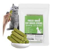 Cat Grass Snacks,8 Sticks Cat Snack Time Treats | Freeze-Dried Cat Snack Time Treats, Flavored Teeth Cleaning Treats For Keeping Cat Energetic