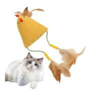 Cat Grass Toy Toy Toy - Interactive Plush with Cat Feathers, Non Slip Educational for Kitten Stimulating Activity and Reducing Boredom, Innovative Fib Comb