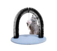 Cat Groomer Arch Brush, Scratching and Hair Massager Tool with Bristles, Multi-Use Grooming Kit, Effective Cleaning, Pet Comfort Accessory, Shedding, Cats, Kittens, Rabbits