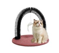 Cat Groomer | Kitten Arch Grooming Brush With Scratching Hair Massager | Bristle Tools For Shedding Cleaning | Kitten-Rabbit Self-Grooming Aid Indoor Pet Care