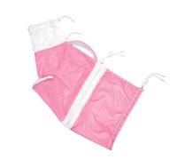 Cat Grooming Bag, Multifunctional Zipper Design Cat Bath Bag Breathable Adjustable Prevent Scratching with Handle for Nail Trimming for Bathing (Pink White)