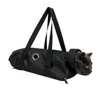 Cat Grooming Bag - Waterproof Nylon, Adjustable, Scratch-Resistant | Anti Bite Carrier for Pets for Claw Cutting | For Small, Medium and Large Pets. Showering, Washing, Brushing Teeth