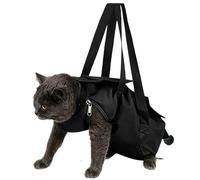 Cat Grooming Bag, Waterproof Oxford Cloth Cat Restraint Bag with Adjustable Neck & Leg Openings, Anti-Scratch Bite Proof Grooming B́ag for Nail Clipping, Bathing, Ear Cleaning, Medical Exam