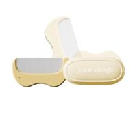 Cat Grooming Brush - 12.6 x 3.8 cm Foldable Shedding Comb for Dogs Cats, Hair Remover with Undercoat, Dematting Cleaning Tool Long and Short Hair, Ideal for Bathing,