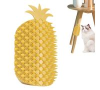 Cat Grooming Brush - Corner Cat Brush, Soft Pineapple Shaped Grooming Massager | Scratch Comb for Cats with Long and Short Hair, Interactive Cat Toy