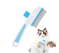 Cat Grooming Brush,Dog Grooming Tool with Release Button,Pet Flea Removal Comb | for Shedding Long and Short Haired Cats Dogs Bathing Massage