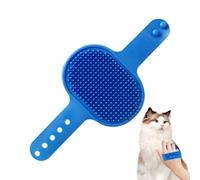 Cat Grooming Brush | Grooming Brush With Strap Device | Massage Silicone Tool, Adjustable Comb Dry And Wet Use For Large Small And Medium Breeds