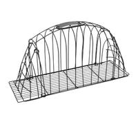Cat Grooming Cage 46x25x11.5cm Stainless Steel for Bathing and Blow Drying | Breathable Metal Mesh, Buckles at Top, Escape-Control Enclosure for Kittens and Small Dogs