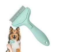 Cat Grooming Comb - Massage Grooming Curved, Tool Dog Coat for Knots for Long Loose Thick Coat Kitten Puppy Bathroom Living Room Shelter Travel Home Bathing Groomer Brush Kit