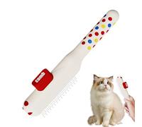 Cat Grooming Comb,Self Cleaning Non-Slip Brush With Metal Teeth - Cat comb for shedding | Suitable for dogs, puppies and other animals, indoor and home use, the best possible