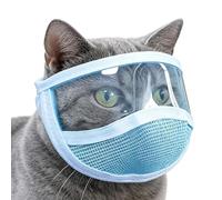 Cat Grooming Masque Adjustable Mesh Pet Head Covering