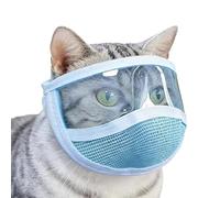 Cat Grooming Masque - Soft Mesh Pet Headwear | Breathable Cat Face Masque - for Trimming Bathing Cutting Bite Prevention Outdoor Play