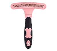 Cat Grooming Rake, Pet Grooming Rake | Double Row Pin Rake, Extra Wide and Safe Undercoat Comb with Non Slip Handle, Eliminates Loose Hair and Hair