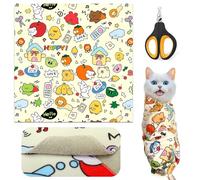 Cat Grooming Supplies - Cat Wrap for Cutting Nails with Cat Nail Clipper, Cat Restraint for Nail Clipping to Anti-Runaway/Scratch/Bitten, Cat Swaddle Wrap for Calming & Holding Cat (X Large)
