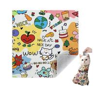 Cat Grooming Wrap Anti-Escape Calming Comfortable Holder | Strong Self-adhesive Cat Wrap for Nail Clipping Ear Cleaning Teeth Brushing Feeding Bathing Pet Professionals