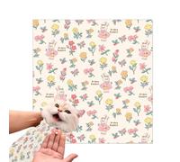 Cat Grooming Wrap - Anti Escape Pet Restraint, Multi-Functional Swaddle for Scratch Prevention, Cute Adjustable Comfort Wrap for Cats, Practical Tool, and Home Care, Ideal Pet Owners and Friends