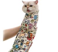 Cat Grooming Wrap, Self-Adherent Soft Cat Blanket to Wrap Cat Anti-Scratch Anti-Escape Grooming Bag, 2025 New Cat Wrap for Grooming (S)