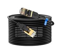 cat gruciso Cat8 Ethernet Cable 25M, High-Speed 40Gbps 2000MHz Network Cable Braided Gigabit Gold Plated RJ45 Connector, Outdoor&Indoor Internet for Xbox PS4/5 Modem Router PC