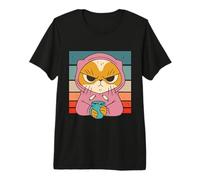 Cat Grumpy Coffee Kitty Morning Whiskers Grouch Sweet Premium T-Shirt